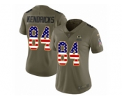 Women Nike Green Bay Packers #84 Lance Kendricks Limited Olive USA Flag 2017 Salute to Service NFL Jersey