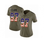 Women Nike Green Bay Packers #97 Kenny Clark Limited Olive USA Flag 2017 Salute to Service NFL Jersey