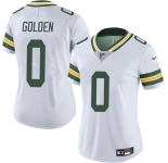 Women's Green Bay Packers #0 Matthew Golden White 2025 Draft Vapor Untouchable Limited Stitched Football Jersey