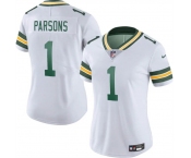 Women's Green Bay Packers #1 Micah Parsons White 2025 Vapor Untouchable Limited Stitched Football Jersey