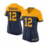 Women's Green Bay Packers #12 Aaron Rodgers Game Navy Blue Alternate Football Jersey