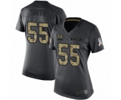 Women's Green Bay Packers #55 Za'Darius Smith Limited Black 2016 Salute to Service Football Jersey