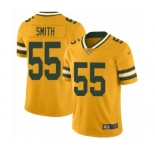 Women's Green Bay Packers #55 Za'Darius Smith Limited Gold Inverted Legend Football Jersey