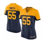Women's Green Bay Packers #55 Za'Darius Smith Limited Navy Blue Alternate Football Jersey