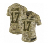 Women's Nike Green Bay Packers #17 Davante Adams Limited Camo 2018 Salute to Service NFL Jersey