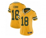 Women's Nike Green Bay Packers #18 Randall Cobb Limited Gold Rush NFL Jersey
