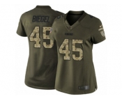 Women's Nike Green Bay Packers #45 Vince Biegel Limited Green Salute to Service NFL Jersey