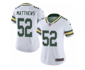 Women's Nike Green Bay Packers #52 Clay Matthews Limited White Rush NFL Jersey
