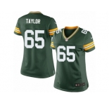 Women's Nike Green Bay Packers #65 Lane Taylor Limited Green Team Color NFL Jersey