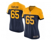 Women's Nike Green Bay Packers #65 Lane Taylor Limited Navy Blue Alternate NFL Jersey
