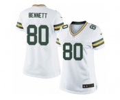 Women's Nike Green Bay Packers #80 Martellus Bennett Limited White NFL Jersey