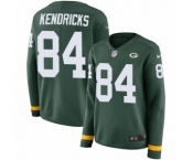 Women's Nike Green Bay Packers #84 Lance Kendricks Limited Green Therma Long Sleeve NFL Jersey