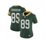 Women's Nike Green Bay Packers #89 Dave Robinson Vapor Untouchable Limited Green Team Color NFL Jersey