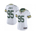 Women's Nike Green Bay Packers #95 Datone Jones Limited White Rush NFL Jersey