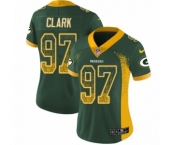 Women's Nike Green Bay Packers #97 Kenny Clark Limited Green Rush Drift Fashion NFL Jersey