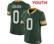 Youth Green Bay Packers #0 matthew golden green 2025 vapor untouchable limited stitched football jersey