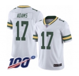 Youth Green Bay Packers #17 Davante Adams White Vapor Untouchable Limited Player 100th Season Football Jersey