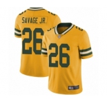 Youth Green Bay Packers #26 Darnell Savage Jr. Limited Gold Rush Vapor Untouchable Football Jersey