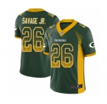 Youth Green Bay Packers #26 Darnell Savage Jr. Limited Green Rush Drift Fashion Football Jersey