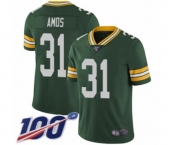 Youth Green Bay Packers #31 Adrian Amos Green Team Color Vapor Untouchable Limited Player 100th Season Football Jersey