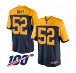 Youth Green Bay Packers #52 Rashan Gary Limited Navy Blue Alternate 100th Season Football Jersey