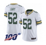 Youth Green Bay Packers #52 Rashan Gary White Vapor Untouchable Limited Player 100th Season Football Jersey