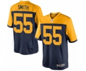 Youth Green Bay Packers #55 Za'Darius Smith Limited Navy Blue Alternate Football Jersey
