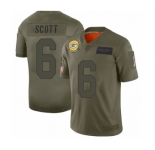Youth Green Bay Packers #6 JK Scott Limited Camo 2019 Salute to Service Football Jersey