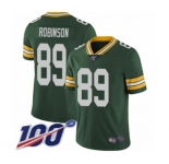 Youth Green Bay Packers #89 Dave Robinson Green Team Color Vapor Untouchable Limited Player 100th Season Football Jersey