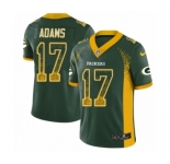 Youth Nike Green Bay Packers #17 Davante Adams Limited Green Rush Drift Fashion NFL Jersey