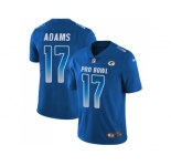 Youth Nike Green Bay Packers #17 Davante Adams Royal Stitched NFL Limited NFC 2018 Pro Bowl Jersey