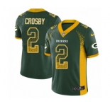 Youth Nike Green Bay Packers #2 Mason Crosby Limited Green Rush Drift Fashion NFL Jersey
