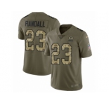 Youth Nike Green Bay Packers #23 Damarious Randall Limited Olive Camo 2017 Salute to Service NFL Jersey