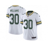 Youth Nike Green Bay Packers #30 Jamaal Williams Limited White Rush NFL Jersey