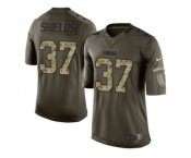 Youth Nike Green Bay Packers #37 Sam Shields Green Salute to Service Jerseys