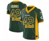 Youth Nike Green Bay Packers #42 Oren Burks Limited Green Rush Drift Fashion NFL Jersey