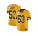 Youth Nike Green Bay Packers #53 Nick Perry Limited Gold Rush NFL Jersey