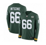 Youth Nike Green Bay Packers #66 Ray Nitschke Limited Green Therma Long Sleeve NFL Jersey