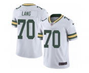 Youth Nike Green Bay Packers #70 T.J. Lang Limited White Rush NFL Jersey
