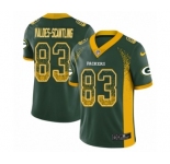 Youth Nike Green Bay Packers #83 Marquez Valdes-Scantling Limited Green Rush Drift Fashion NFL Jersey