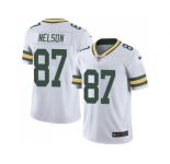 Youth Nike Green Bay Packers #87 Jordy Nelson White Stitched NFL Limited Rush Jersey