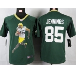 nike youth nfl jerseys green bay packers #85 jennings green[portrait fashion]