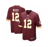 Men's Nike Washington Redskins #12 Colt McCoy Game Burgundy Red Team Color NFL Jersey
