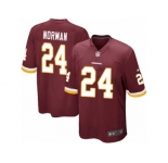 Men's Nike Washington Redskins #24 Josh Norman Game Burgundy Red Team Color NFL Jersey
