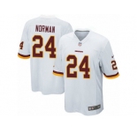 Men's Nike Washington Redskins #24 Josh Norman Game White NFL Jersey