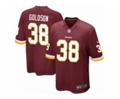 Men's Nike Washington Redskins #38 Dashon Goldson Game Burgundy Red Team Color NFL Jersey