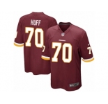 Men's Nike Washington Redskins #70 Sam Huff Game Burgundy Red Team Color NFL Jersey