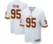 Men's Nike Washington Redskins #95 Da'Ron Payne Game White NFL Jersey