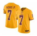 Men Washington Redskins #7 Dwayne Haskins Elite Gold Rush Vapor Untouchable Football Jersey