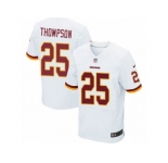 Men's Nike Washington Redskins #25 Chris Thompson Elite White NFL Jersey